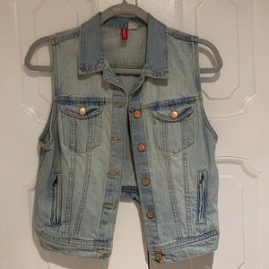 Divided by H&M. Jean vest size 8, women’s